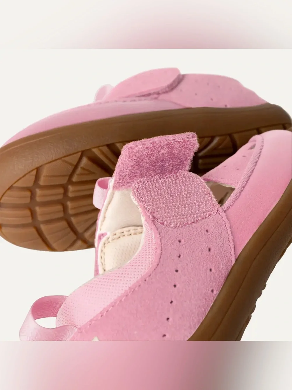 UGG Kids Pink Hook-and-Loop Closed-Toe Sandals